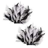 Saiyana 2PCS Slap Feder Manschetten Armbänder Manschette Handgelenk Ärmel Armreif Armband Fußkettchen Haar Zubehör Handgelenk Manschetten Feder Armbänder