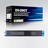 CMADJT DX-25CT Tonerkartusche mit Chip, kompatibel mit Sharp DX2508NC DX2008UC DX2500 DX3008 DX4508 Laserdruckern, hohe Reichweite von 18000 Seiten, hochauflösender Druck, kann Tinte,Cyan-1Pack