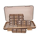 FRCOLOR Reisemedizin Organizer Für Unterwegs Großer Koffer Mit Multi Grid Medikamentenspender Tragbare Dichtungsbox Für Notfälle Ideal Für Reisen Zuhause Und Büro