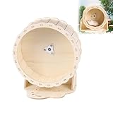 Hamsterrad, Hamster Spinner, Hamster Holzlaufrad, Kleintierzubehör Laufrad Motion, Nagerzubehör, Kleintierspielzeug, Laufräder für Rennmäuse, Kleine Haustiere, Durchmesser 22cm