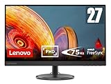Lenovo C27-35 68,58 cm (27 Zoll, 1920x1080, Full HD, 75Hz, WideView, entspiegelt) Monitor (VGA, HDMI, 4ms Reaktionszeit, AMD Radeon FreeSync) schwarz
