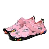 FOMIYES Schwimmschuhe und Tauchschuhe Weiche Atmungsaktive Wasserschuhe für Jungen und Mädchen rutschfest Langlebig für Strand Pool Wassersport und Outdoor aktivitäten