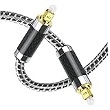 MOLUCKFU Optisches Audiokabel 2m Toslink Kabel/PDIF Digital Audiokabel Flexibles Lichtwellenleiter Kabel Stecker Zu Stecker Hohe Qualität Für Heimkino Und HiFi Anlagen