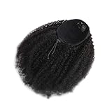 Haarverlängerung aus natürlichem Remy-Echthaar mit Pferdeschwanz, gelockt, mit verstellbarer Schnur, 30,5 cm bis 61 cm, glitzernder Look (30,5 cm)