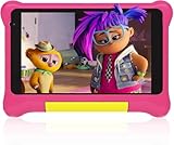 Freeski Tablet für Kinder, 7 Zoll Tablets für Kinder, Android 13 Tablet, 5GB+32GB, IPS HD, WiFi, Bluetooth, Dual Camera, Child Safety, Schutzhülle (Rosa)