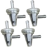 4 x Motorrad Snowmobile Benzinfilter Moped Benzinfilter Motorrad Clear Inline Gas Rechte Kraftstofffilter 1/4' 6-7mm(60470101120)