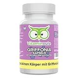 5-HTP Kapseln - hochdosiert - 100mg - Griffonia Extrakt - Qualität aus Deutschland - laborgeprüft - ohne Zusätze + L-Tryptophan Alternative - 5-Hydroxytryptophan - Serotonin-Baustein - Vitamineule®