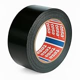 Tesa 4615 Professional Universal – Duct Tape, amerikanisches Gewebeklebeband zum Reparieren, Fixieren, Verpacken, Markieren und Abdichten – für innen und außen – (Schwarz, 50 m)