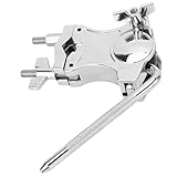 Einstellbarer L - Stab Cowbells Klammer, Edelstahl Trommelhalterung, Verstärkter Montagebügel, Für Trommelzubehör - Rostfrei, 360 Grad Drehbar, Vielseitig Anpassbar