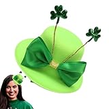St. Patricks Day Hut, grüner Zylinder | St. Patrick's Kostümmützen,St. Patrick's Day Zylinder, grüne Kappen, Zubehör für irische Feiertagskostüme