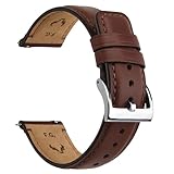 Fullmosa Leder Uhrenarmband Vintage-Ersatzarmband, Uhrenarmband 22mm 20mm 24mm 19mm 18mm Armband Uhr Zubehör für Herren Damen, Uhrband für Smartwatch und Universal-Uhren