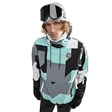 SIROKO - Snowboardjacke W1 Ushuaia - M - Türkis/Grau