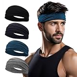 Stirnband Sport fur Herren und Damen - Doppelseitiges Schweißabsorbierendes und Rutschfestes Headband, Hochelastischen Mode Haarbänder Damen, Geeignet für Yoga, Laufen, Radfahren (05) (03)