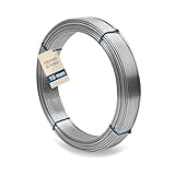 Idoneo Linea 1-148 Meter| Flexibel Aluminium Draht 10mm Blitzschutz PV Anlage Erdungsdraht Alu Runddraht Blitzableiter Draht Blitzschutz Draht Aludraht (1m)