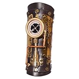 Steampunk-Armschienen – PU-Ledermaterial, Metallakzentdesign, verstellbare Riemenfunktion, langlebiges Steampunk-Zubehör | Perfektes Kostüm-Outfit, Cosplay-Rollenspiel, Halloween-Party-Event-Zubehör
