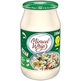 Miracel Whip Vegan 1 x 250 ml I Pflanzliche Salatcreme I 22% Fettgehalt I Glutenfrei I Laktosefrei I ohne Soja I mit Erbsenportein I für Nudelsalat oder Kartoffelsalat