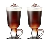 Pasabahce 44109 - Irish Coffee Becher mit Henkel, 280 ml, 2 Stück