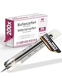 200x Milienlanzetten, Lanzette, sterile spitze Kosmetex Blutlanzette, Einweglanzette