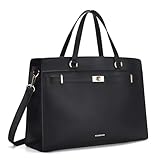 Missnine Laptoptasche für Damen 15,6 Zoll PU-Leder Arbeitstasche große Computer-Aktentasche Business-Büro-Handtasche