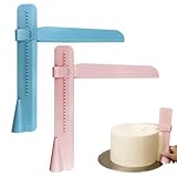 YWKJDDM Tortenspachtel, 2 Stück Tortenschaber, Cake Scraper Set, Glätter Fondant Tortenglätter Für Torten DIY Modellierwerkzeug