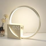 blonbar Nachttischlampe mit 10W USB-Ladefunktion, Wake Up Licht 2 Wecker 3 Stufige Helligkeit Touch Control Dimmbar Einschlafhilfe Babys & Erwachsene 10 natürlichen Klängen für Schlafzimmer Wohnzimmer