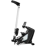 KaiLStore Kompaktes Rudergerät, Indoor-Rudergerät mit magnetischem Spannsystem, LED-Monitor, Widerstandseinstellung, Fitnessgerät für Zuhause