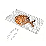 gifyym BBQ-Grillkorb – faltbarer, tragbarer Edelstahl-Grillkorb | Fisch-Grillkörbe zum Kochen von Huhn, Steak, Garnelen, Fleisch, Gemüse | langlebig, sorgt für gleichmäßige Hitze, Outdoor-Küche und