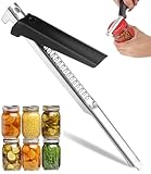 Bixury Dosenöffner Manuell Glasöffner Schraubdeckelöffner, Neuest Verstellbarer Deckelöffner für Schraubgläser, Flaschenöffner für Senioren, Effortless Arthritis Jar Opener für Familie, Picknick
