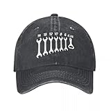 GUPUOOU Casual Gewaschen Schraubenschlüssel Öffner Mechaniker Baseballkappe Frauen Cowboyhüte Verstellbar Auto Fix Ingenieur Kassette