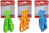 Simba 107302048 - Soft Hüpfgummi, 3-fach sortiert, es wird nur ein Artikel geliefert, mit breitem Band, schneidet nicht ein, Länge 3 Meter, Gespannte Doppellänge 6 Meter, ab 5 Jahre