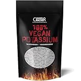 500 TABLETTEN - KALIUM / 100% Vegan Potassium Gluconat, Hochdosiert 495mg pro Tagesportion
