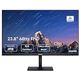 HUAWEI Display 23,8'-60Hz, 60 cm (23,8 Zoll), Full HD FullView Monitor, IPS-Panel (HDMI, 1920 x 1080, 5ms Reaktionszeit), Rahmenloses Design, Eye Comfort, Deutsche Version，Schwarz