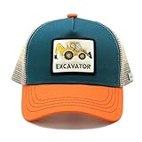 Sunlark Bagger Mütze für Kinder, Stickerei Digger Trucker Cap Baseball Kappe für Jungen Mädchen 2-8 Jahre, Sonnenschutz Baumwolle Baustelle Outdoor