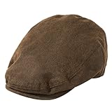 TOP-EX wasserdichte Herren Schiebermütze für Regenwetter - Stilvolle Schirmmütze im Peaky Blinders Stil,ideal für Golf,Angeln,Schießen,Wandern,Jagd und als Schlägermütze Coffee,L/XL
