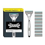 Wilkinson Sword Quattro Titanium Rasierklingen mit Herren Rasierer (sortiert Edition nicht wählbar) 8 St