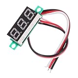 HOMOCONO Präzises Micro LED Digitalvoltmeter Platinenmodul DC 4 30V 0 10A Voltmeter Monitor Mit Weißer Schrift Für Präzise Spannungs Und Strommessungen Fahrzeugen Und