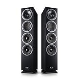 Teufel Theater 500 - HiFi-Stereo-Standlautsprecher Paar, 3-Wege-System, Downfiring Bassreflexsystem, Premium Sound, gleichen Klang an jeder Hörposition - schwarz