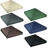freigarten.de Ersatzdach für Gartenpavillon 3 x 3 m wasserdicht Panama Material Panama Weich-PVC 370g/m² extra stark