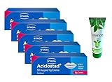 Aciclostad gegen Lippenherpes 5x2g inclusive einer Handcreme von vitenda - Aciclovir Creme
