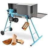 IMLEX Holzspalter 230v liegend 7 Tonnen | elektrisch 230 Volt, Spaltlänge 520mm, inkl. 2,7 Liter Hydrauliköl | Brennholzspalter hydraulisch Spaltkraft 7t 2200W