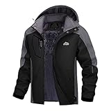 LCpddajlspig Ski Jacke Damen, Skijacke Damen Wasserdicht, Snowboardjacke Gefütterte Schneeanzug Warm Parka Winter Atmungsaktiv Winterjacke Outdoorjacke Winddicht Skianzug Mit Kapuze Softshelljacke