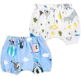 FLYISH DIRECT Baby Windelhose Windelrock, Baby Windelhose Shorts, Baby Töpfchen Trainingshose für Kinder, 2 Stück, M