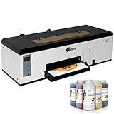 Sihao DTF Drucker T-Shirt Drucker mit Rolleneinzug A3 DTF Drucker DTF Transferdrucker DTF Printer Mit 6×500ml Tinte für Filmdruck, T-Shirt, Hoodies, Hüte, Taschen, Kleidung usw. (C31 XP600)