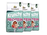 Neu Barnhouse Krunchy Plus Protein, Bio Hafer-Knuspermüsli aus Bayern mit Mehrwert 3 x 325g