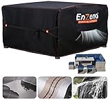 Enzeno Abdeckung Gartenmöbel Wasserdicht 242x182cm, Loungemöbel Abdeckung Winterfest, Abdeckhauben Balkonmöbel für Möbelsets, Lounge Plane für Gartenmöbel, Schutzhülle für Sitzgruppe Gartenmöbel Groß