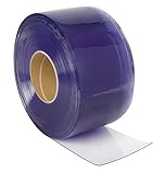 Kerbl Streifenvorhang (für Ställe / Paddocks / Hallen, Rollenlänge 50 m, Breite 20 cm, Vorhang transparent, PVC, ohne Montagematerial) 291155