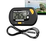 Fischtanktemperaturmonitor - Digitales Aquarium -Thermometer, Smart Gauge Sensor | Kühlsteuerung Des Warmwasserbereiters, Kompaktes Dauerhaftes Tester Gadget, Präzise Leseranalysator -Gerät, Marine Fr