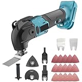 Oszillations werkzeug Ersatz für Makita DTM51Z, Kompatibel mit Makita 18V Akkus, 6 Variable Drehzahlen, 22000OPM, 4° Oszillationswinkel, Multifunktions werkzeug zum Schneiden von Holz, ohne Batterie