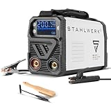 STAHLWERK Schweißgerät Elektroden ARC 200 MD Digital – flexibel einsetzbar ohne Gas, kompakt, leicht, MMA, E-Hand, 200 A, Lift-TIG-Funktion, Smartkühlung, Überhitzungsschutz, Anti-Stick-Funktion