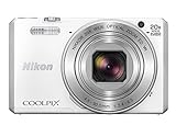 Nikon Coolpix S7000 Digitalkamera (16 Megapixel, 20-Fach Opt. Zoom, 7,6 cm (3 Zoll) LCD-Display, USB 2.0, bildstabilisiert) weiß